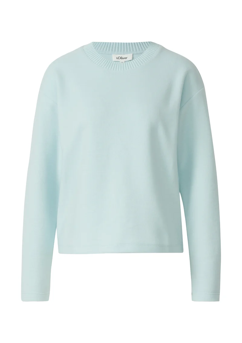 Longsleeve mit Rippstruktur