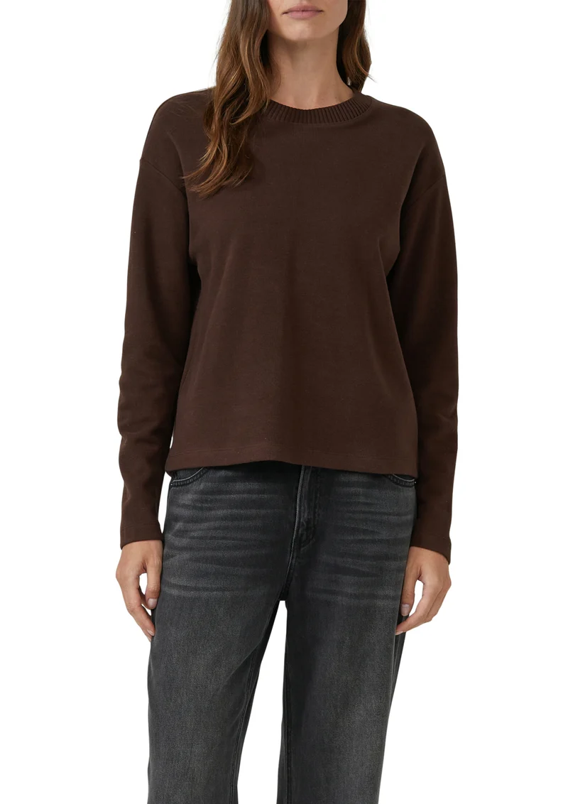 Longsleeve mit Rippstruktur