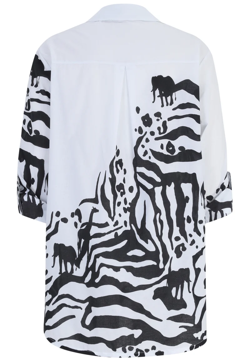 Hemdbluse mit Animalprint