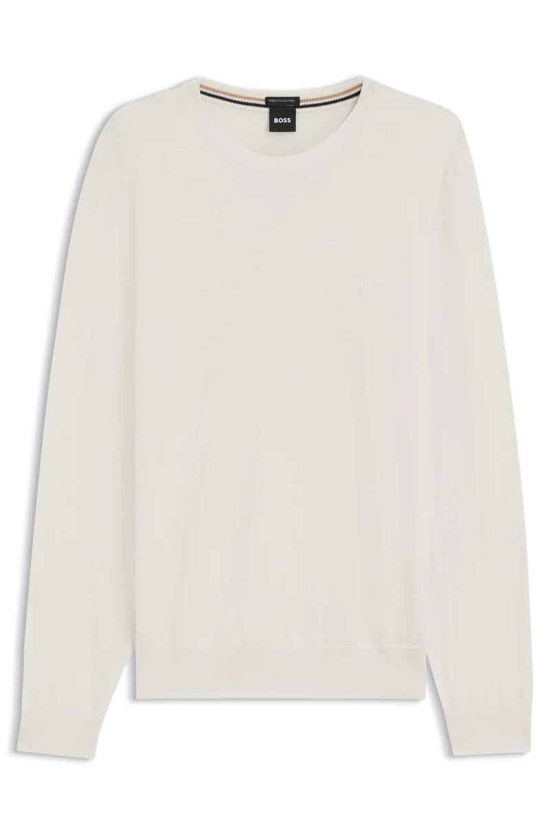 Regular-Fit Pullover aus Schurwolle
