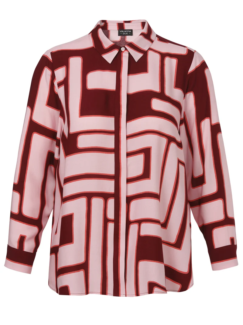 Bluse mit Hemdkrage