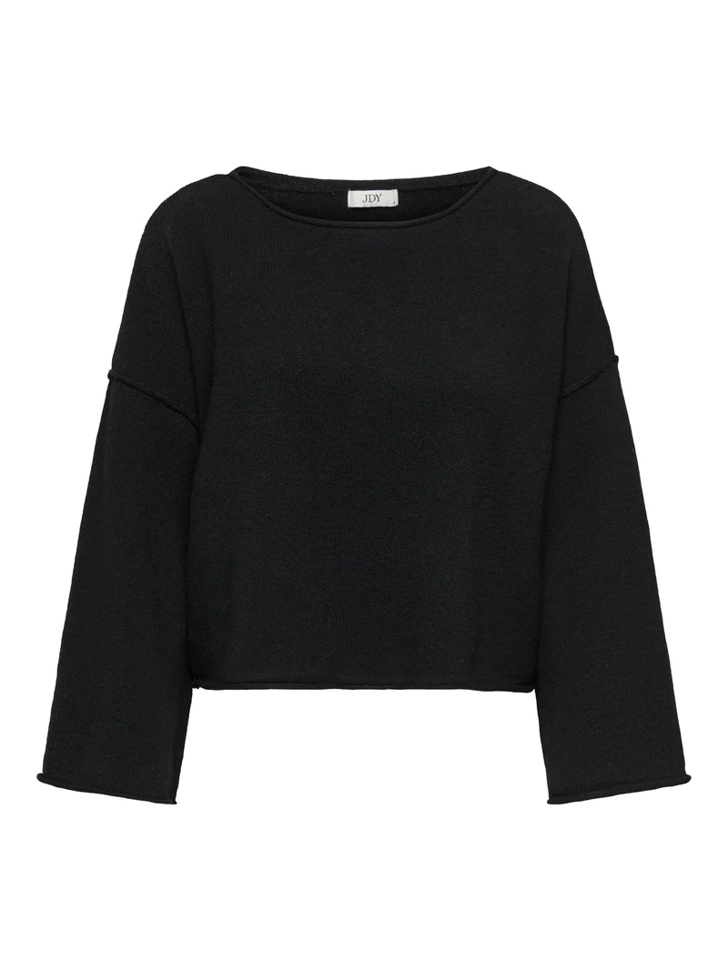 JDYRUE Strickpullover mit U Boot Ausschnitt