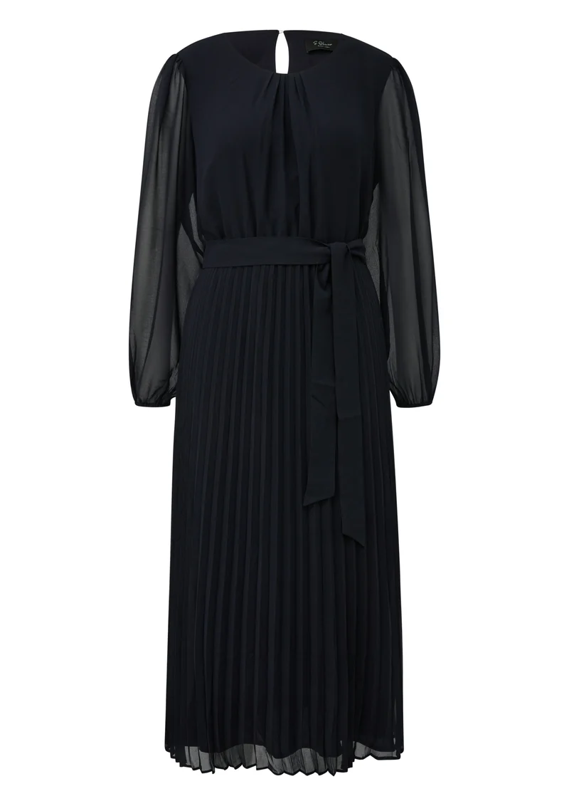 Midi-Chiffonkleid