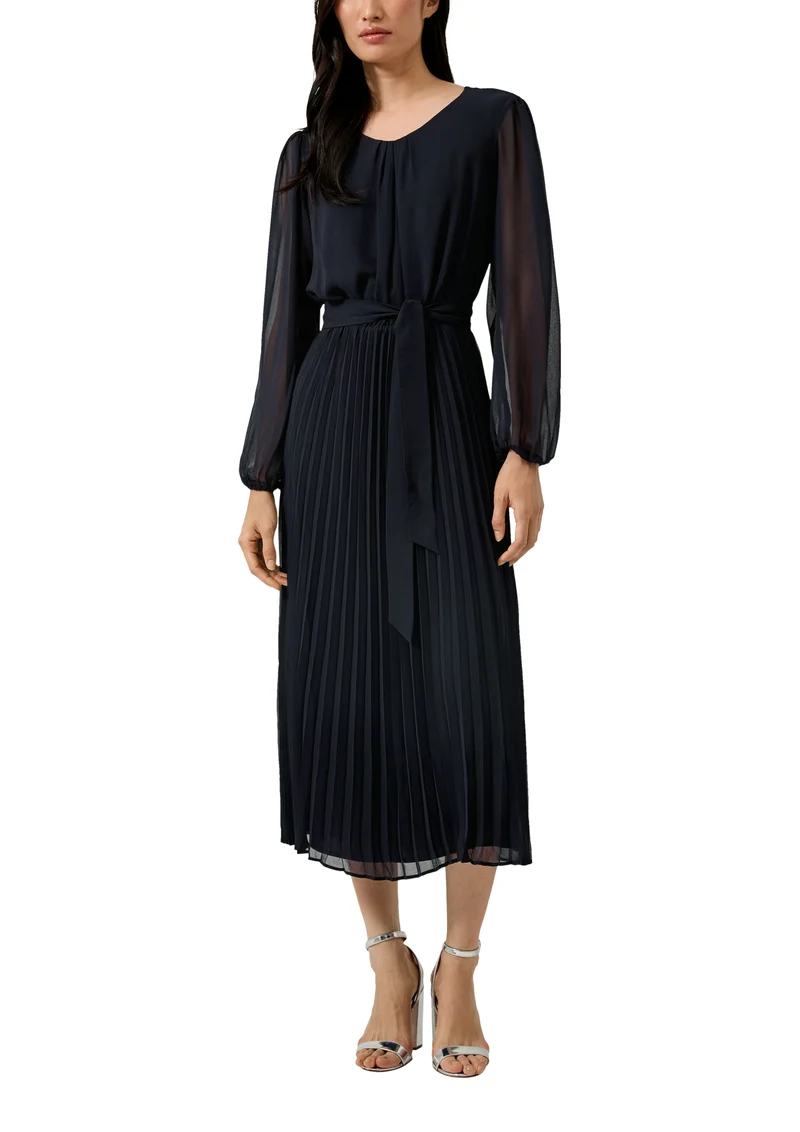 Midi-Chiffonkleid