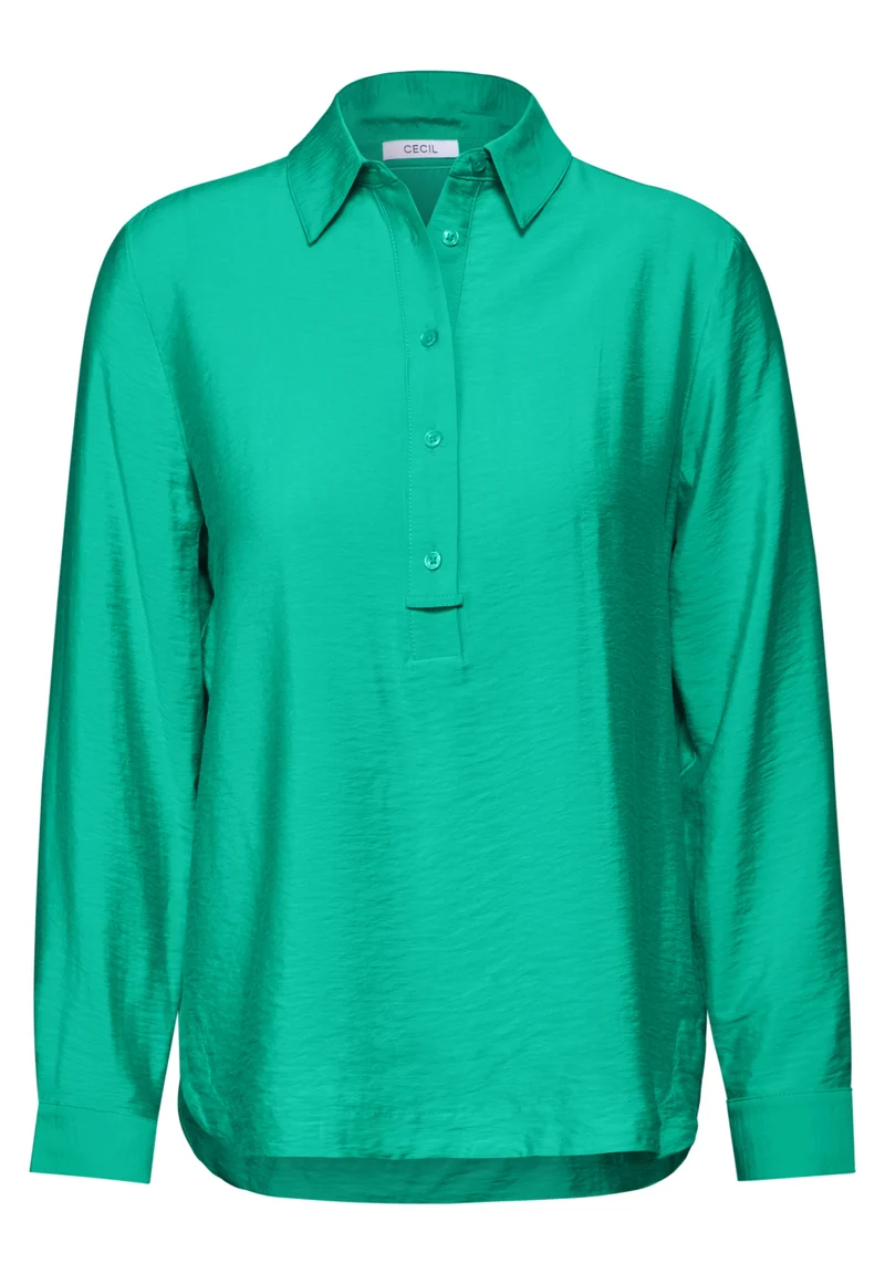 Bluse in Unifarbe