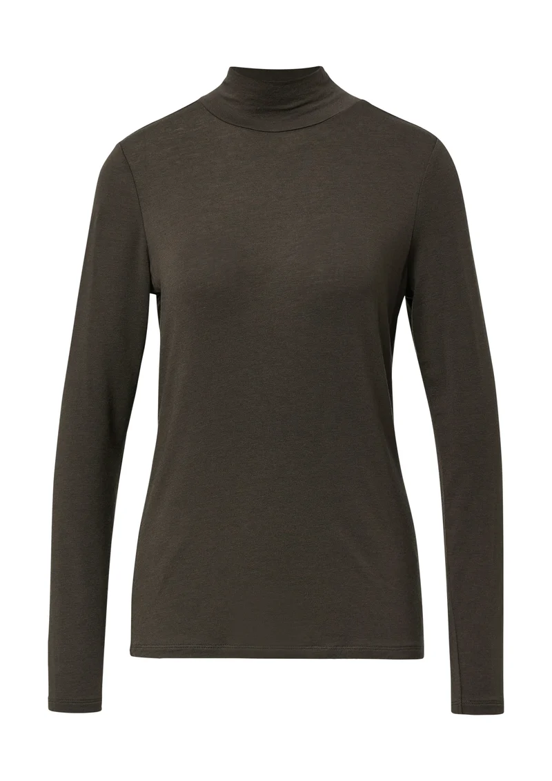 Semitransparentes Rollkragenshirt