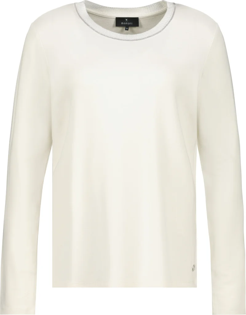 Langarmshirt mit Strickkragen