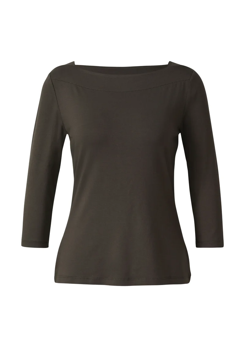 Viskoseshirt im Slim Fit