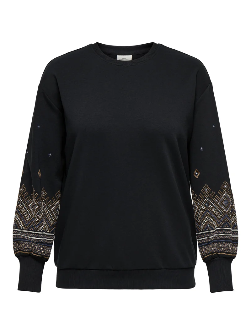Sweatshirt mit Druck am Ärmel