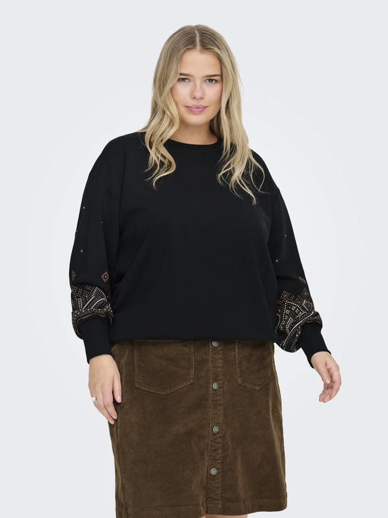 Sweatshirt mit Druck am Ärmel