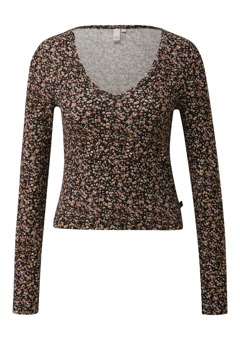Geripptes T-Shirt