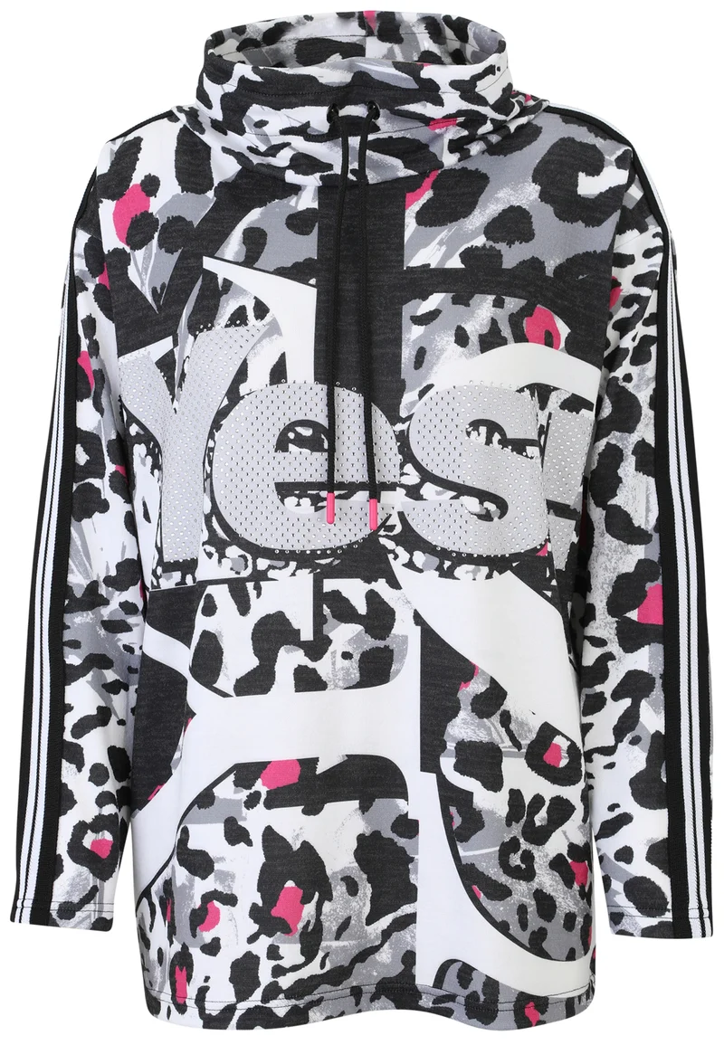Shirt-Pulli mit Leo-Print