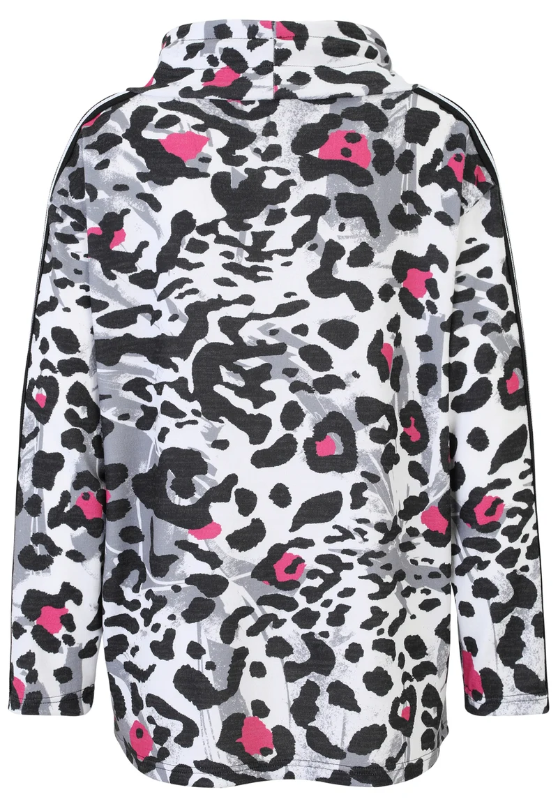 Shirt-Pulli mit Leo-Print