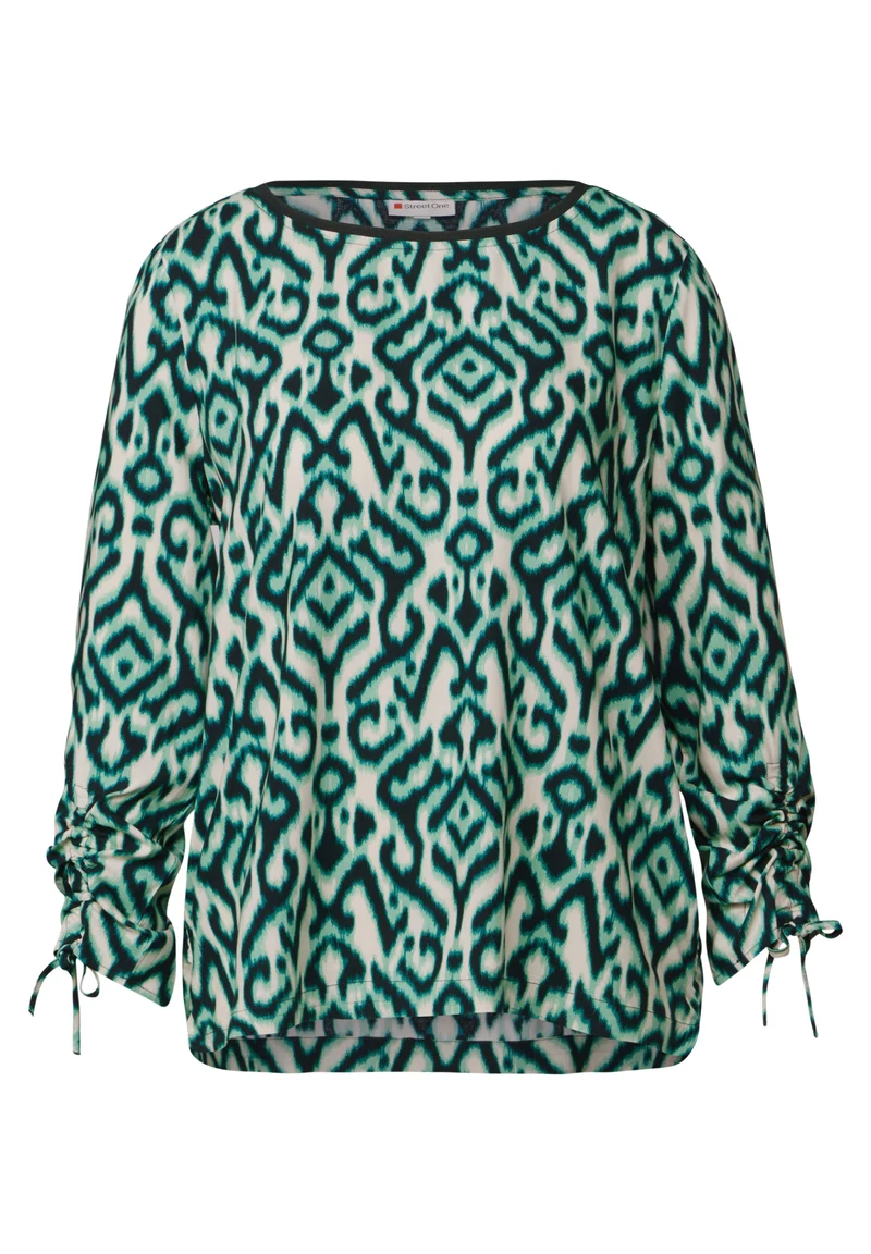 Bluse mit Raffung