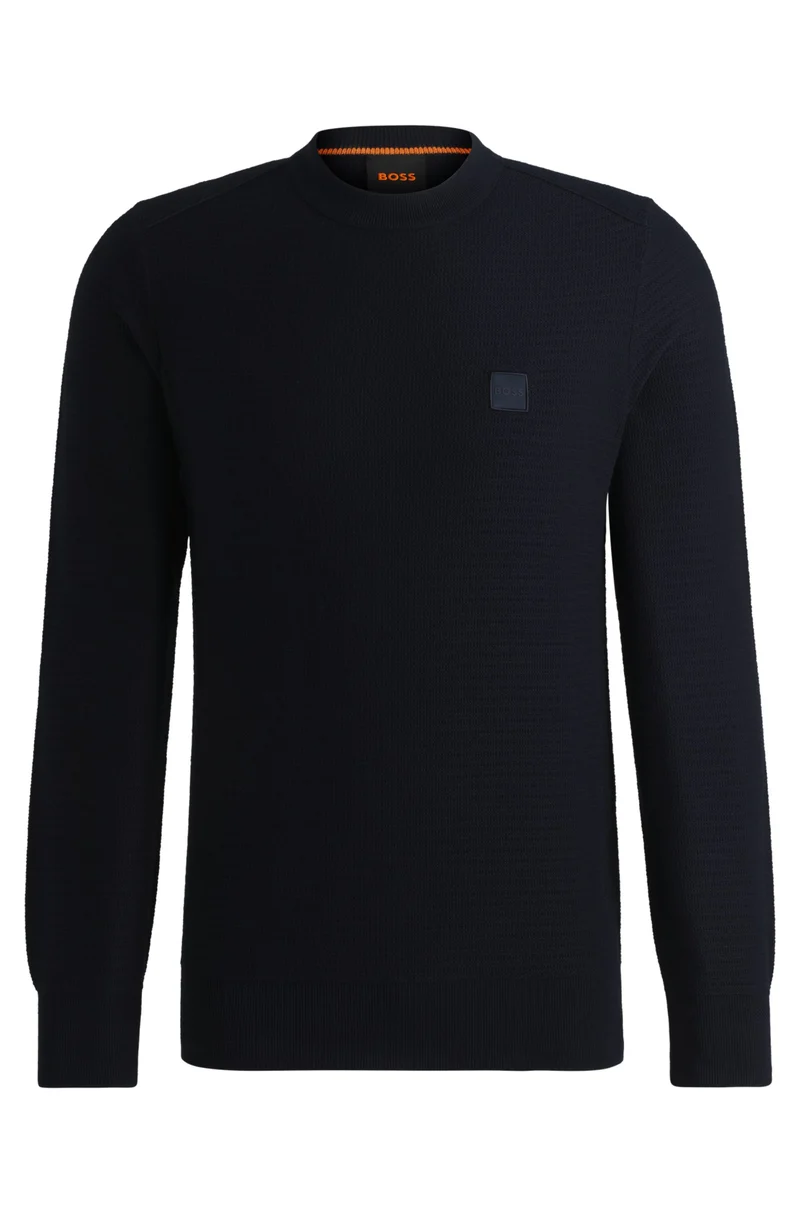Pullover mit Logo-Aufnäher