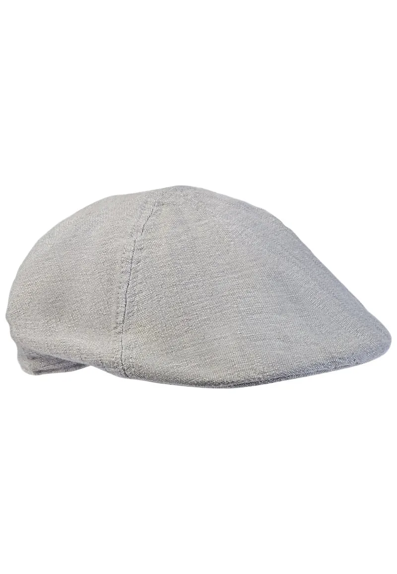 Flat Cap aus Leinen-Baumwoll-Mix