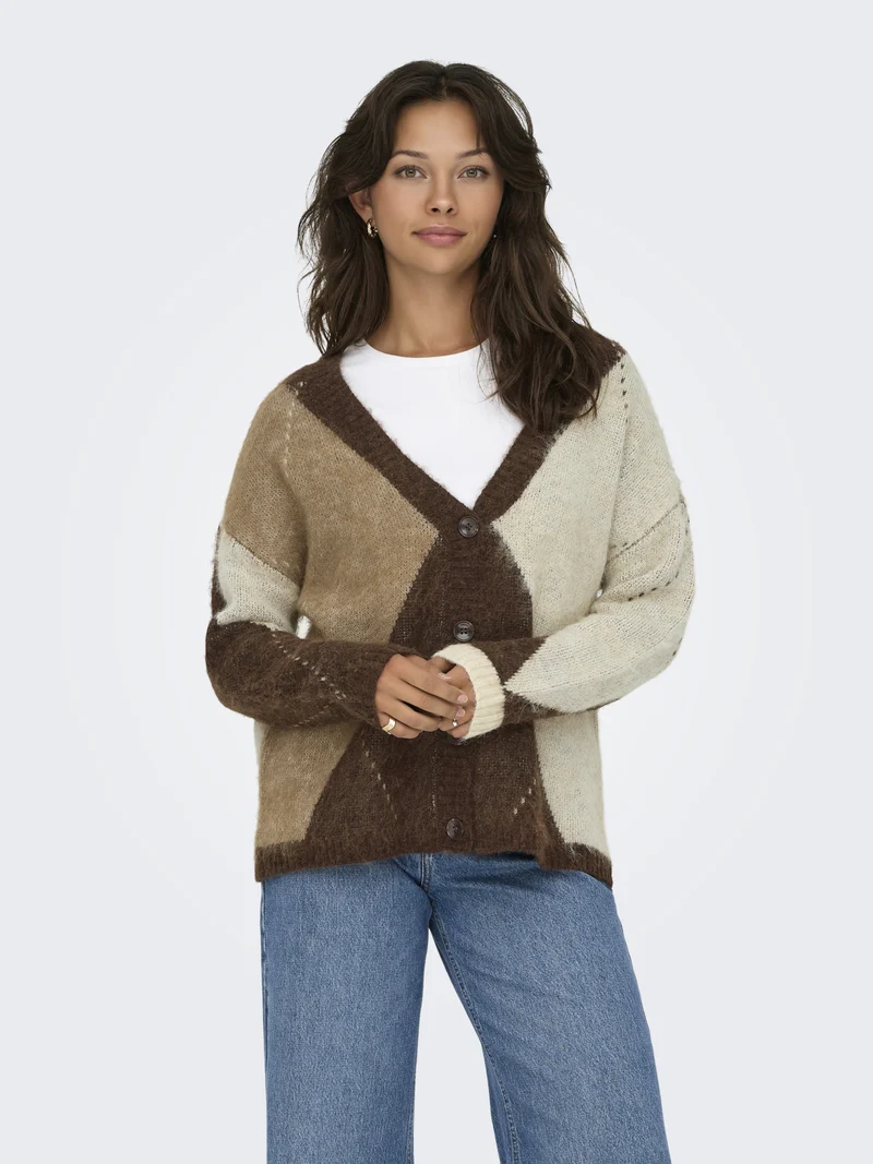 ONLNOEME V-NECK Strickjacke