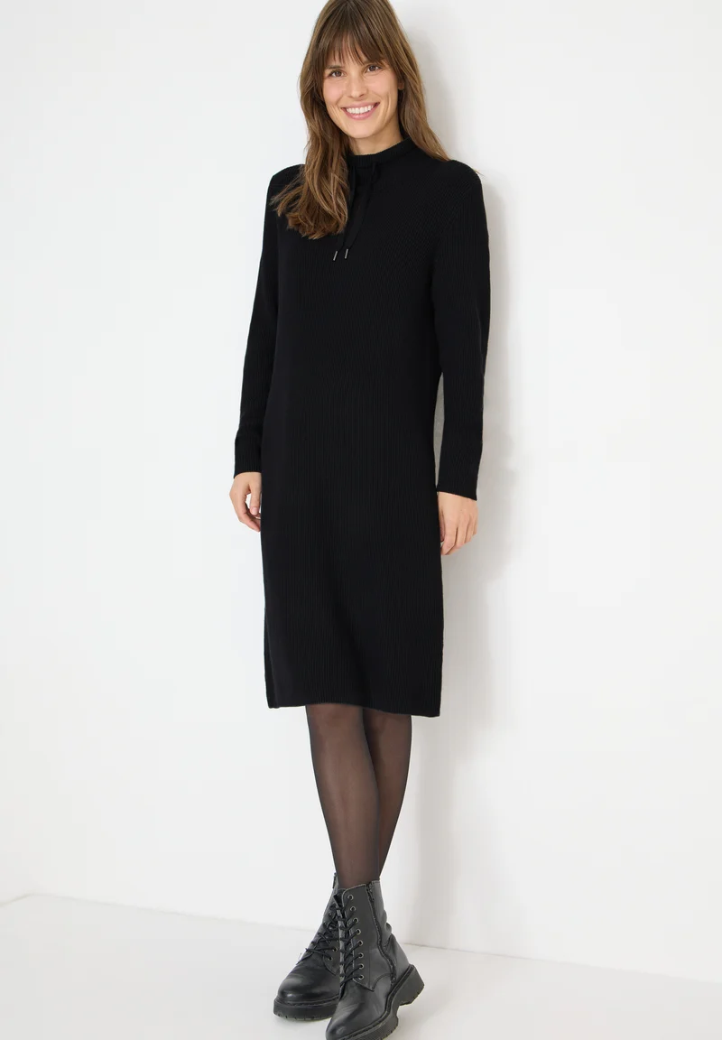 Cosy Rippstruktur Kleid