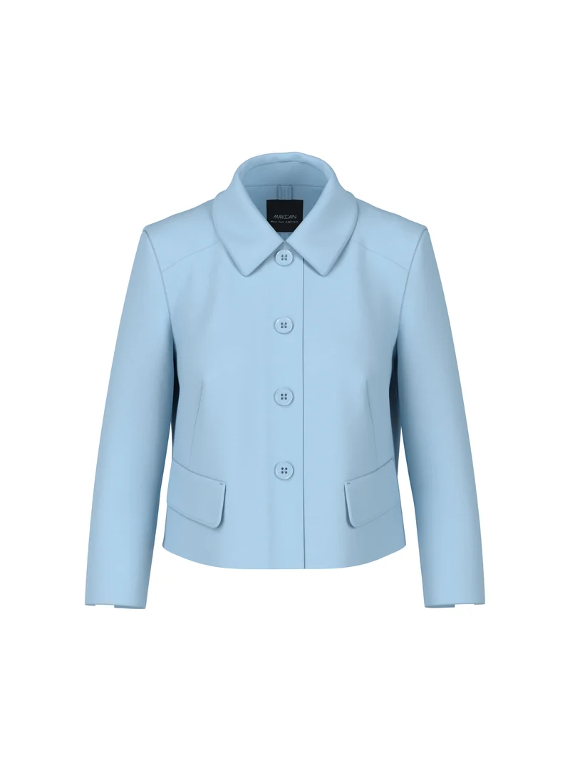 Kurze Jacke mit Kentkragen