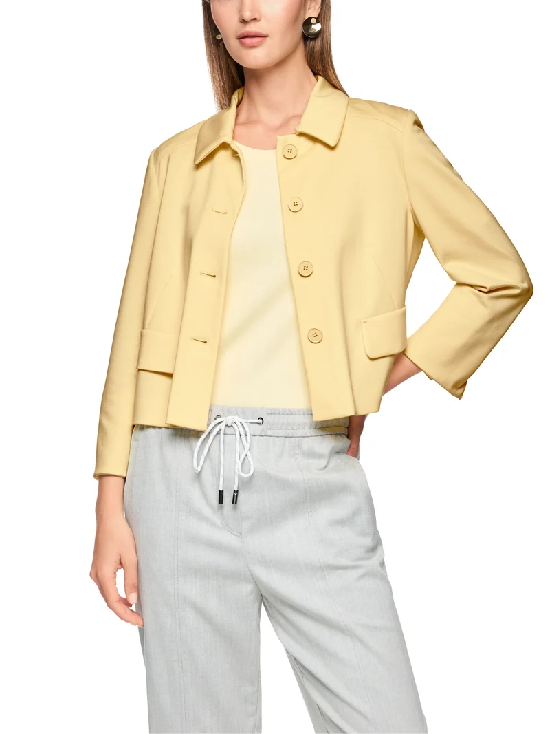 Kurze Jacke mit Kentkragen