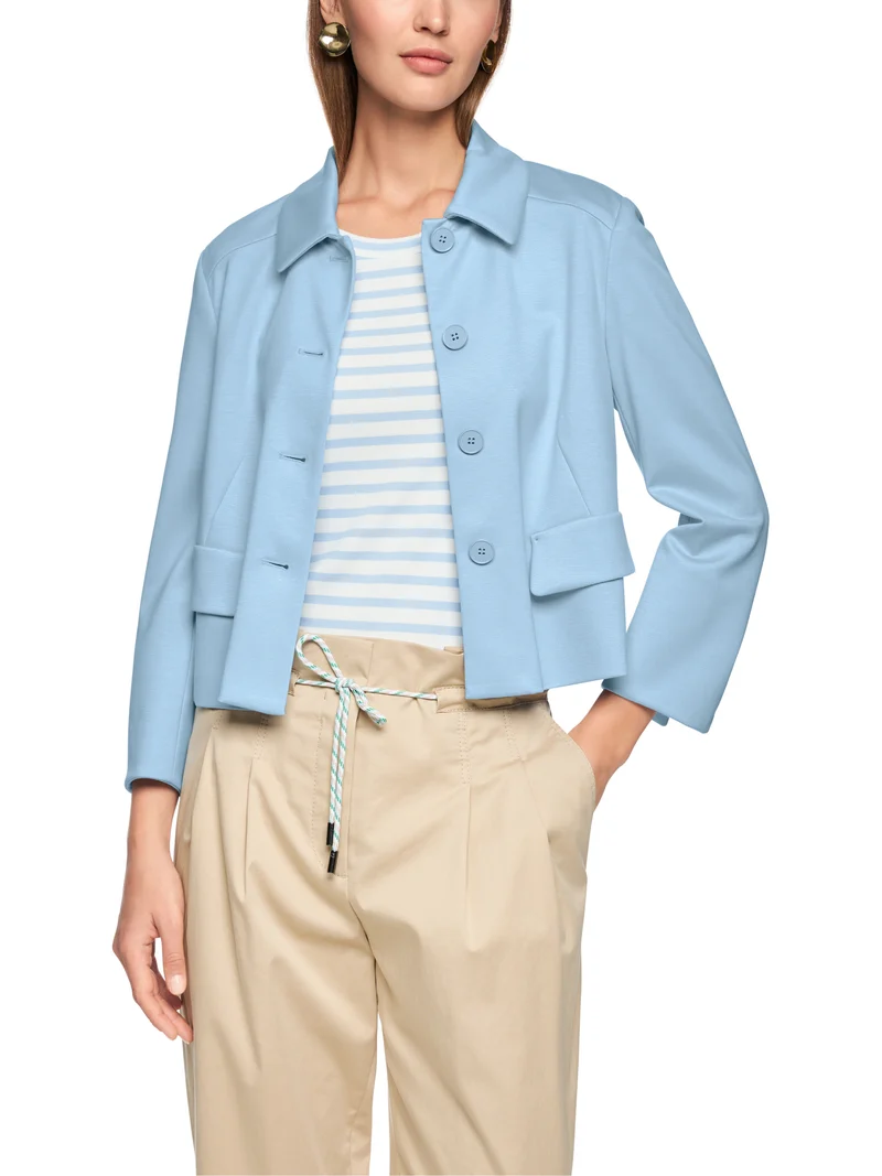 Kurze Jacke mit Kentkragen
