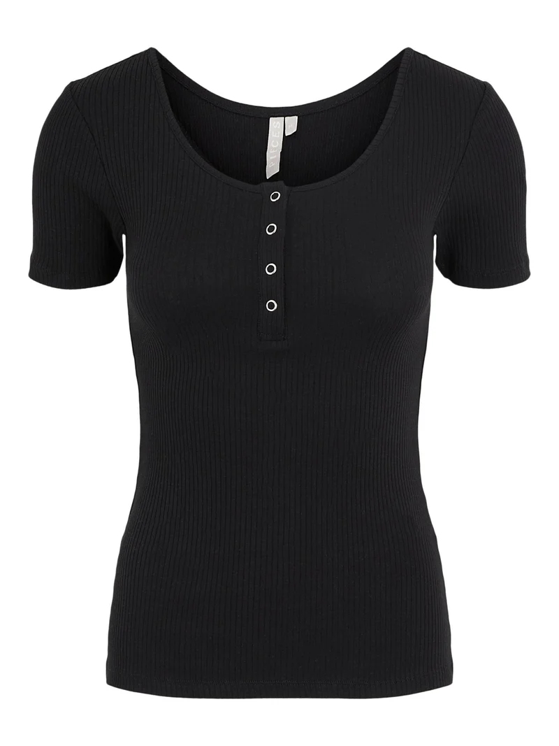 T-Shirt mit Henley-Ausschnitt