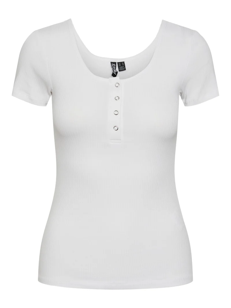 T-Shirt mit Henley-Ausschnitt