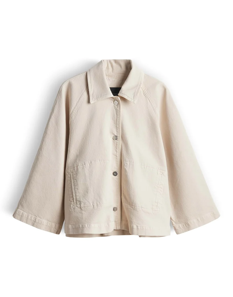 Jeansjacke "Nyelle" in A-Linie Loose Fit