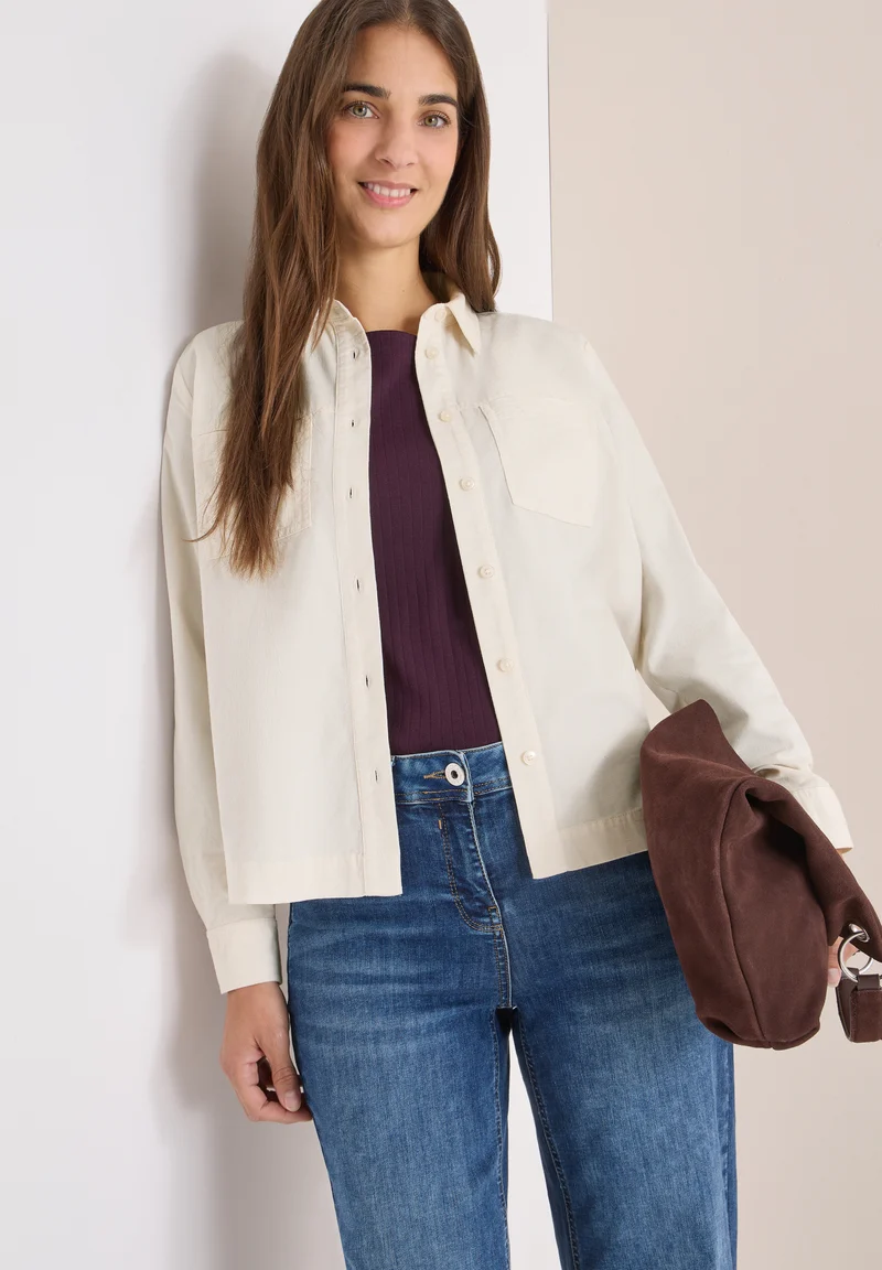 Cord Hemdbluse