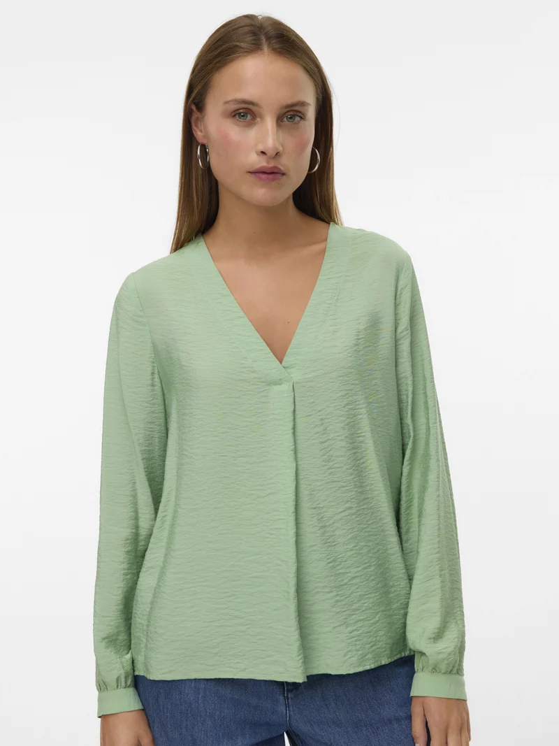 Bluse mit V-Ausschnitt