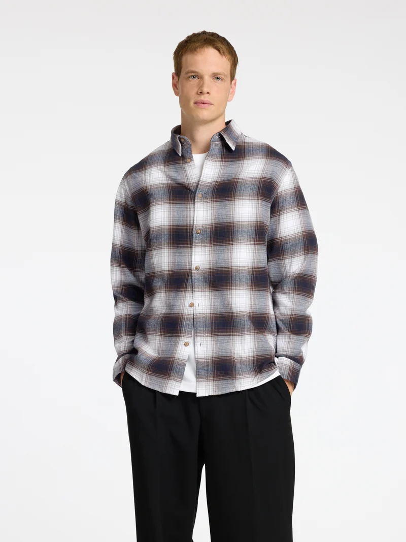 SLHSLIMOWEN Slim Fit Flanellhemd