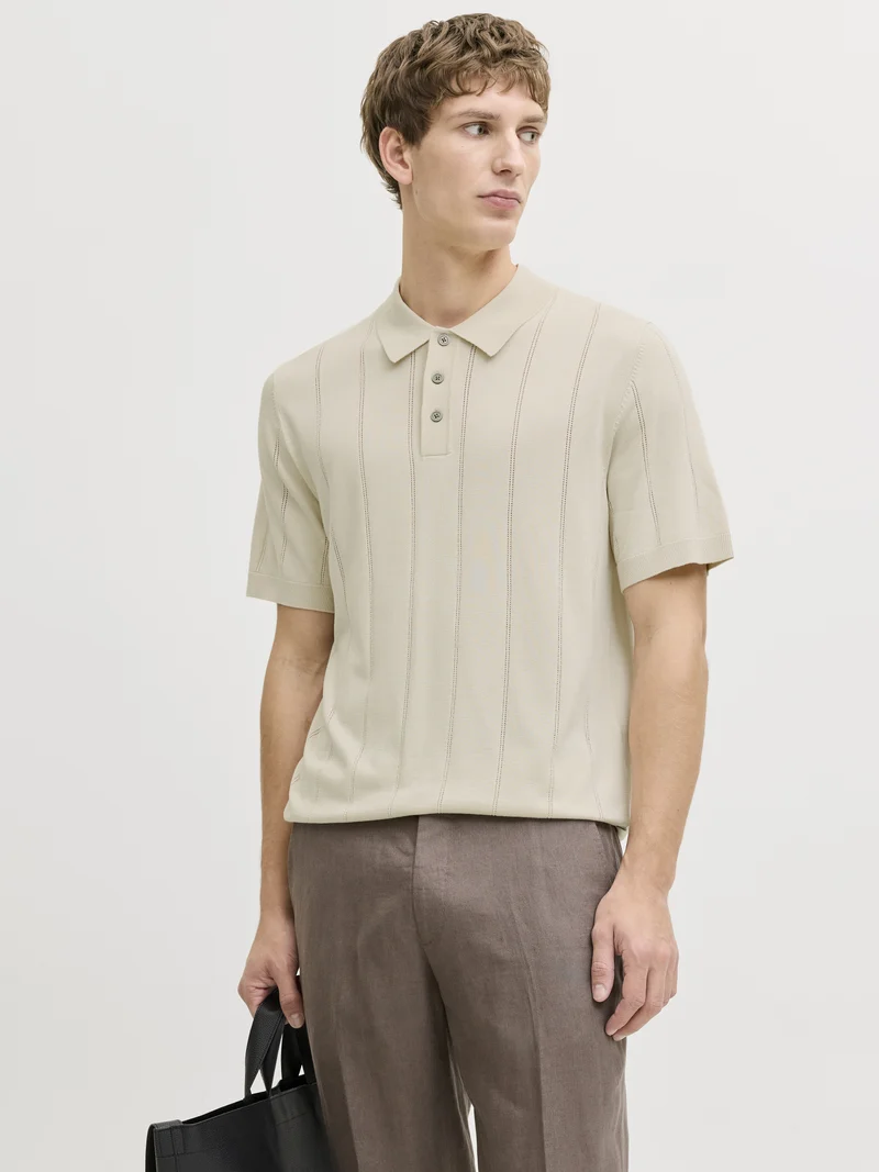 Gestricktes Poloshirt