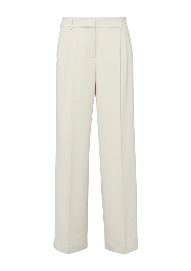 Wide-Leg-Hose mit Falten