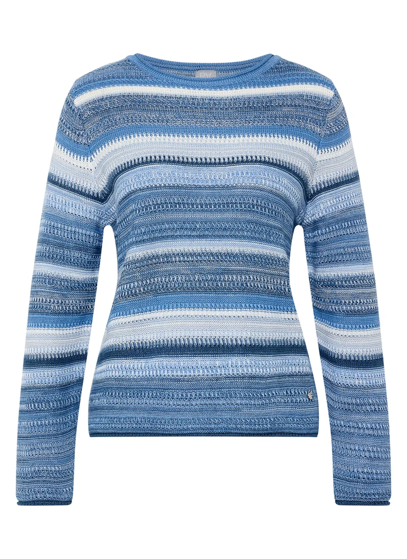 Strickpullover mit Streifen