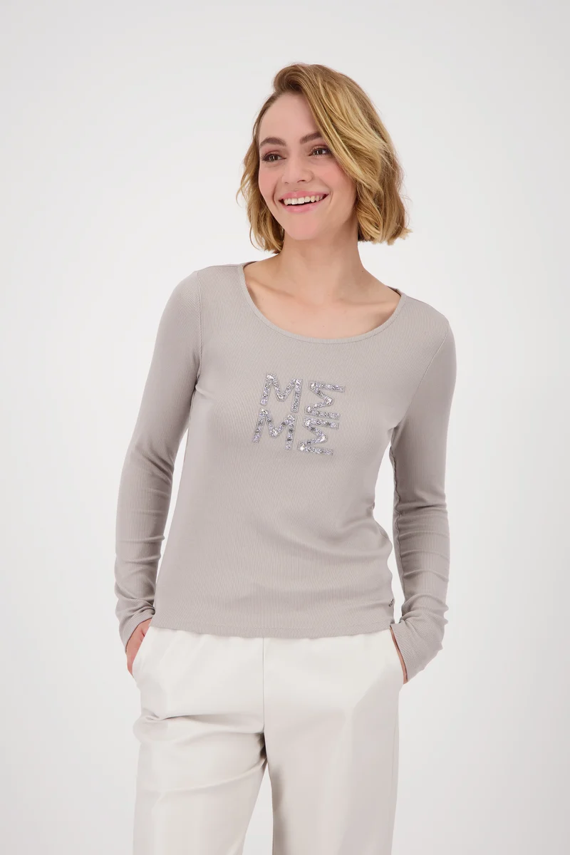 Langarmshirt mit Schmuckdetails