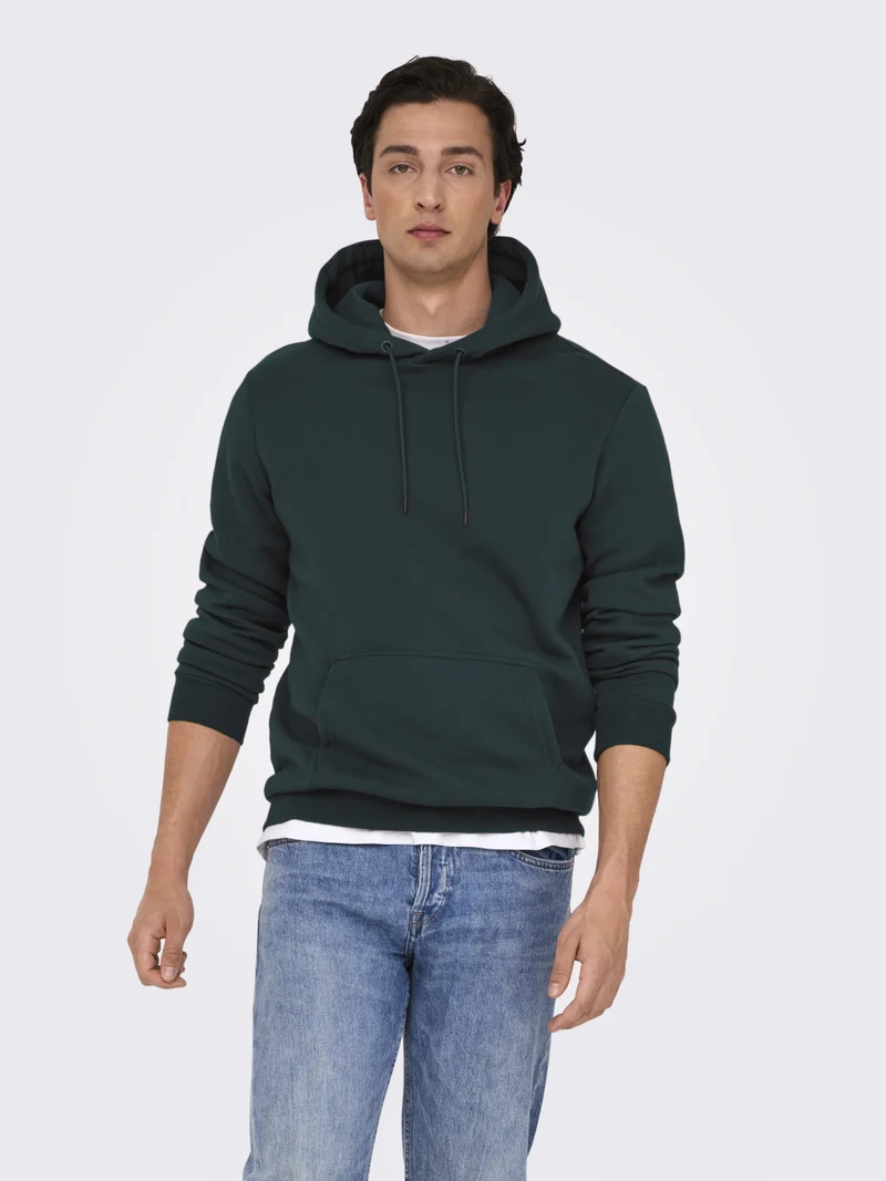 ONSCERES Hoodie mit Kängurutasche