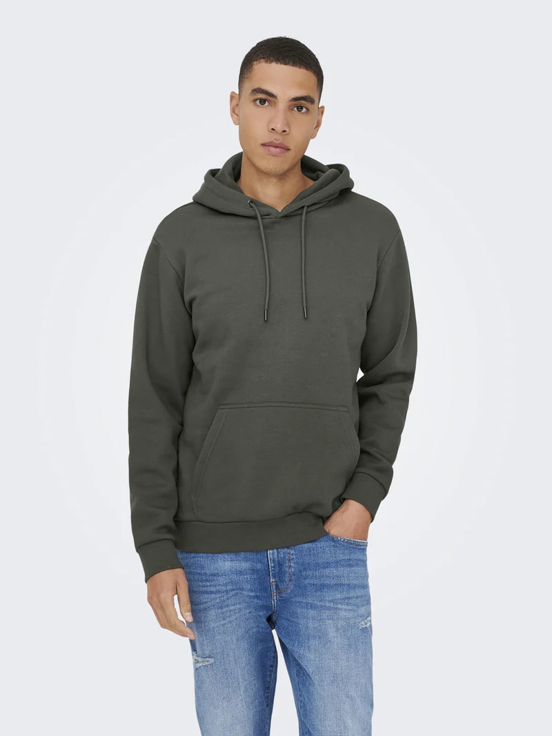 ONSCERES Hoodie mit Kängurutasche