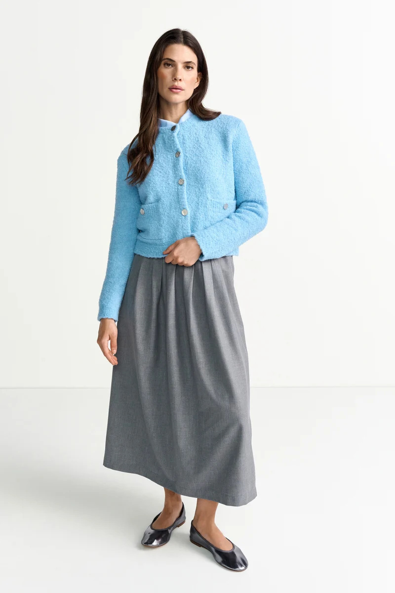 Crew-Neck Cardigan