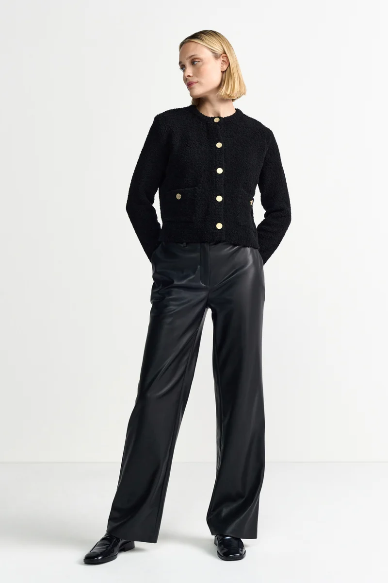 Crew-Neck Cardigan