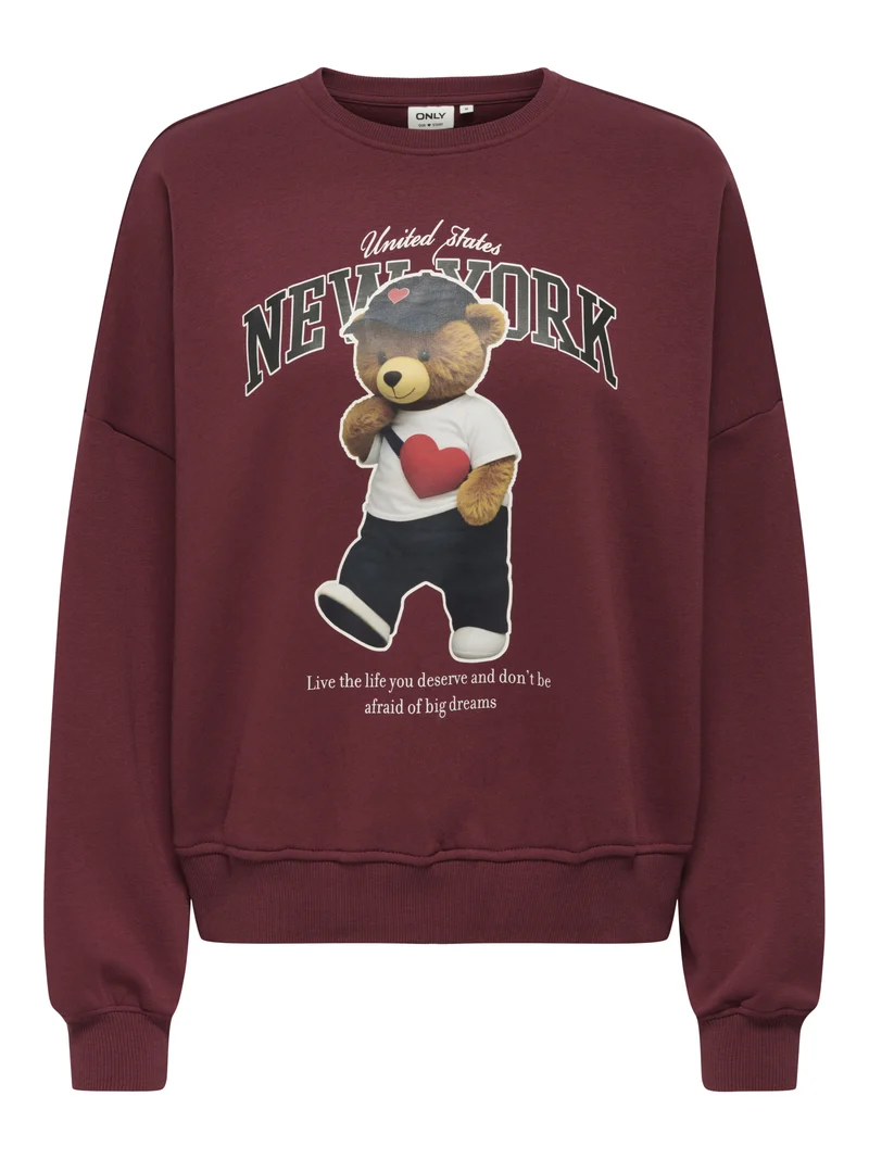 Sweatshirt mit Frontprint