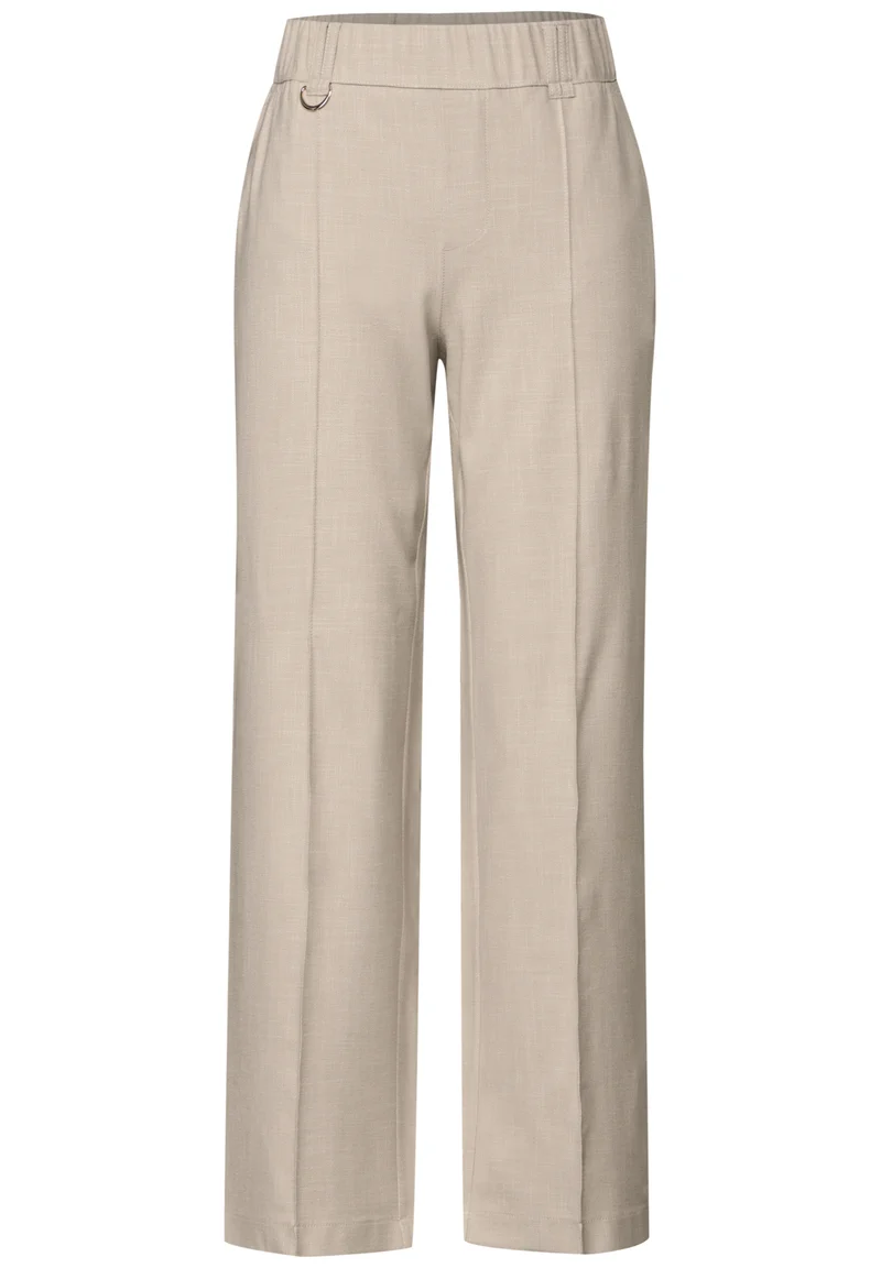 Straight Leg Melange-Hose