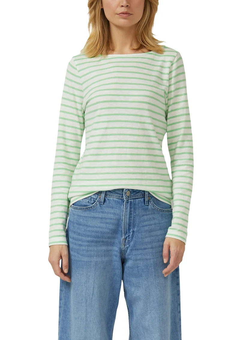 Langarmshirt mit U-Boot-Ausschnitt