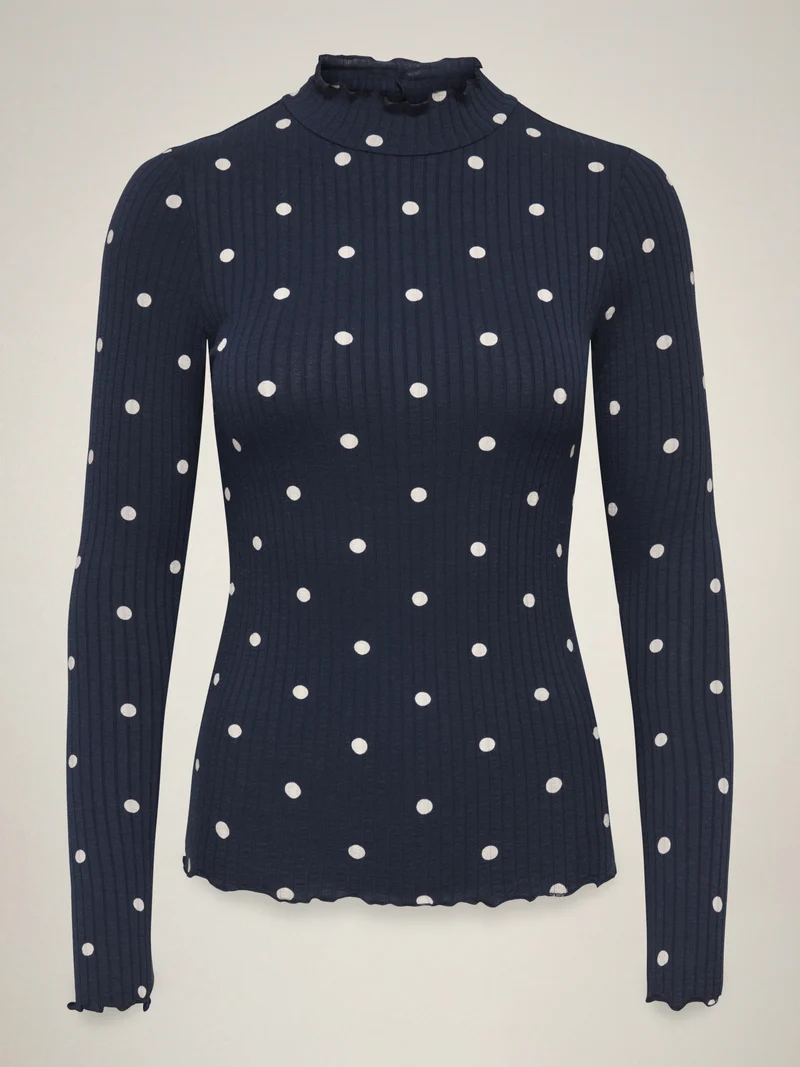 Langarm Shirt mit Punkten