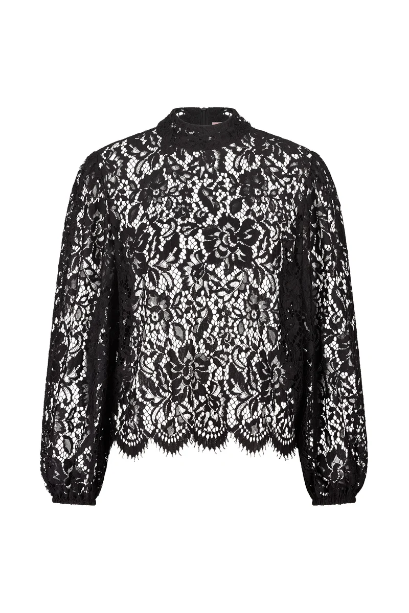 Langarmshirt aus Spitze