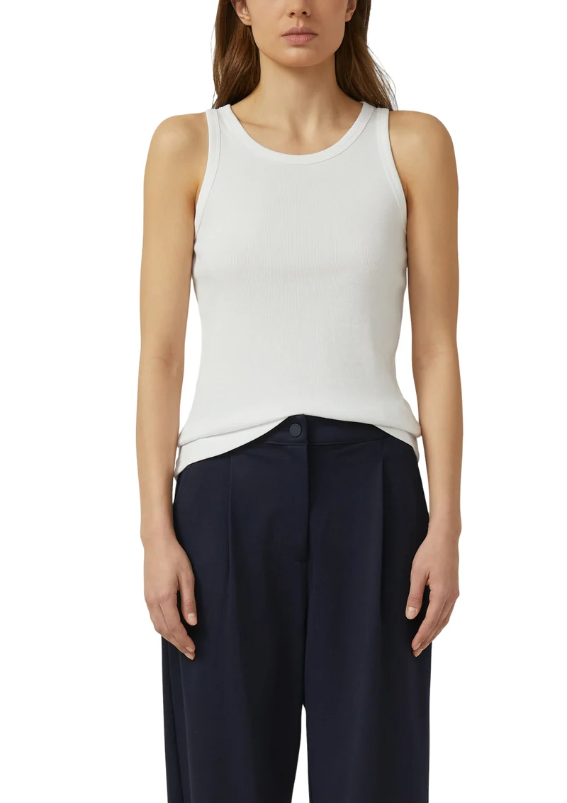s.Oliver x Heidi Klum: Geripptes Tanktop im Slim Fit