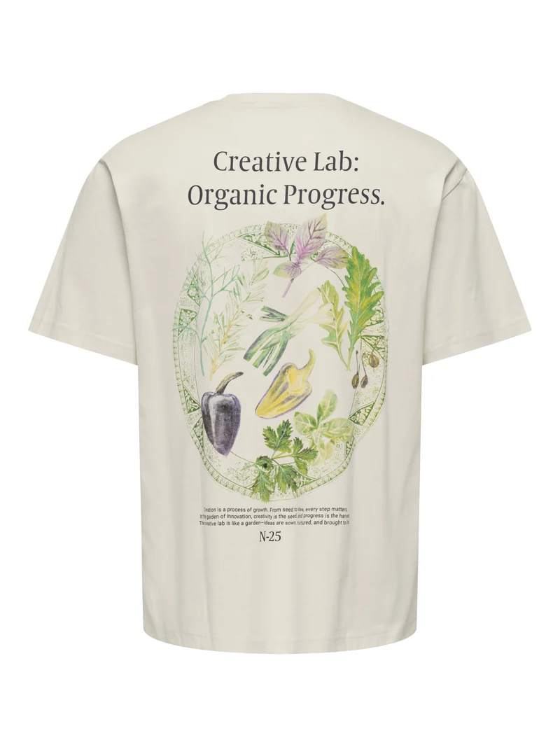 T-Shirt mit Rückenprint