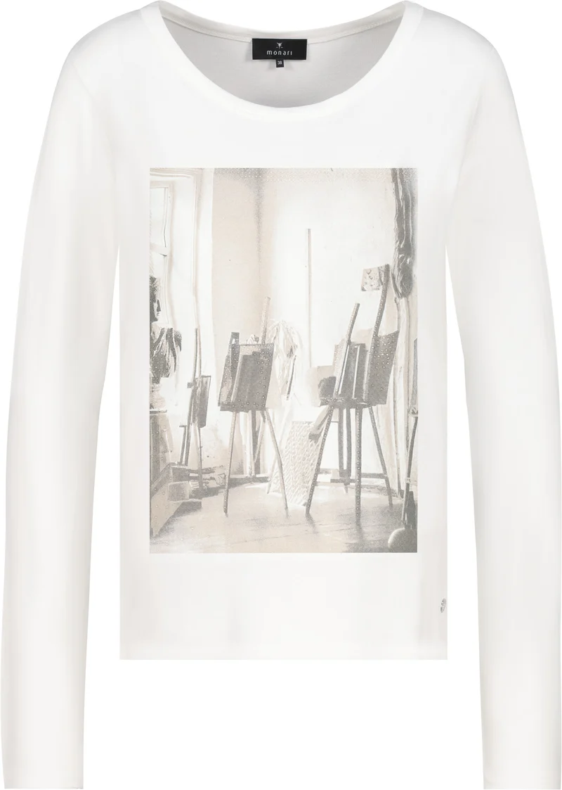 Langarmshirt mit Atelier-Druck