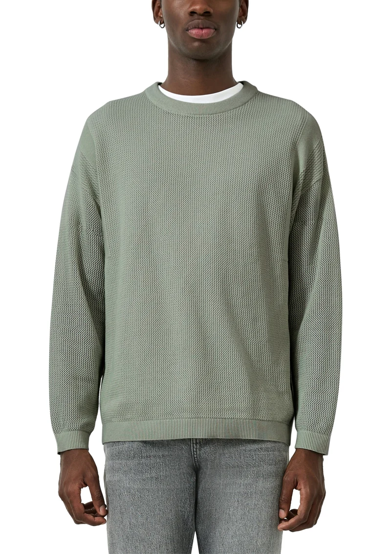 Pullover mit Strukturmuster