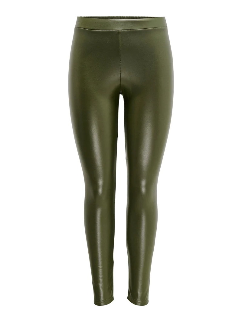 Leggings in Leder-Optik
