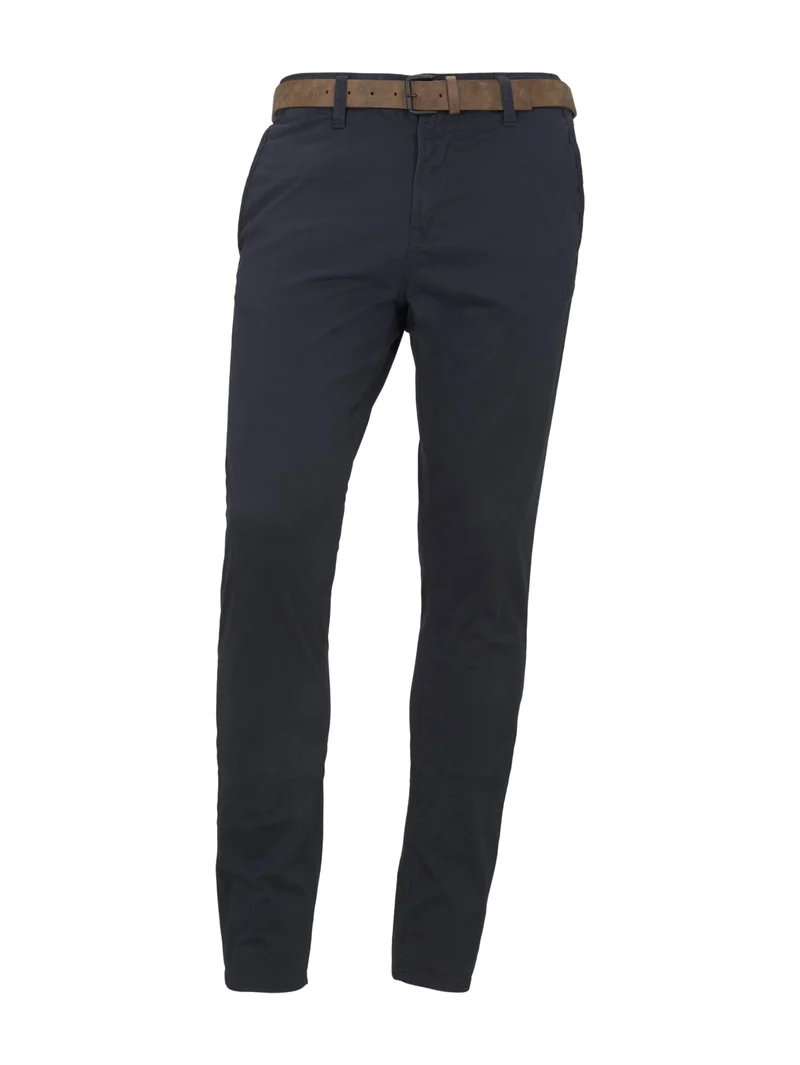 Chinohose mit Gürtel